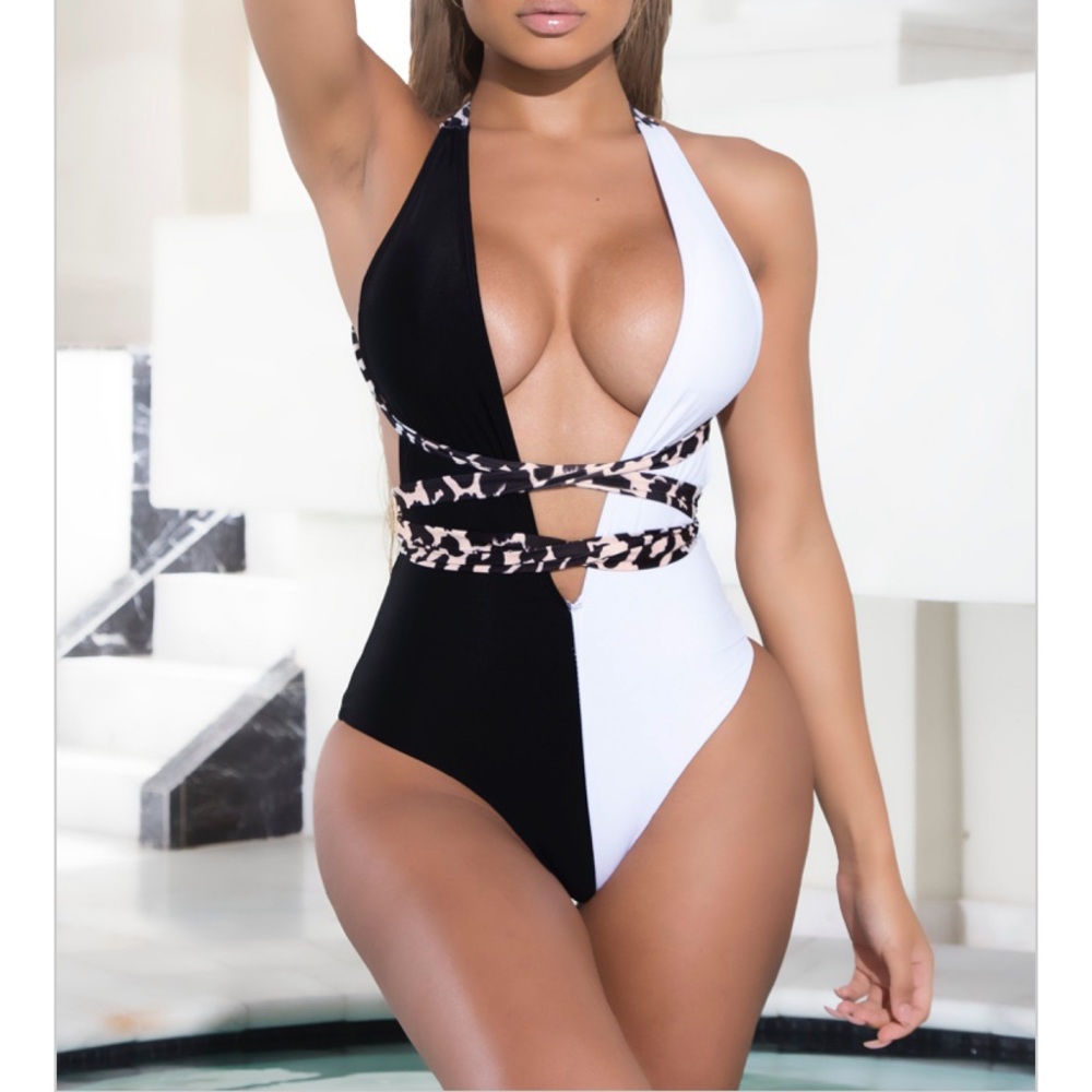 Cheetah Print One Piece